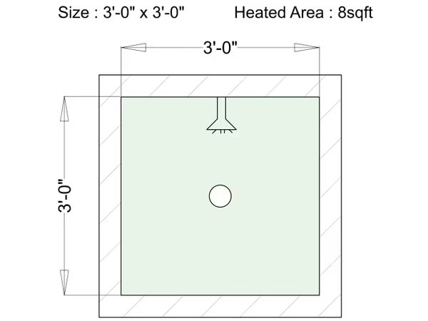 shower floor plan example